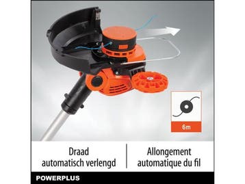Powerplus Dual Power Accu-grastrimmer POWDPG7546 - 40 V -, Tuin en Terras, Grasmaaiers, Verzenden, Nieuw, Powerplus