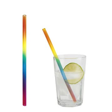 GGM Gastro | (50 stuks) Glazen rietjes - 200mm - ø 8mm - |, Verzenden