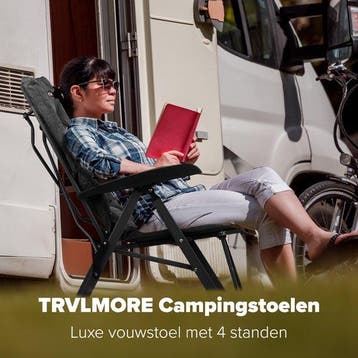2dekans | TRVLMORE Campingstoel - Inclusief Draagtas - Duo, Ophalen of Verzenden, Zo goed als nieuw, Zwart
