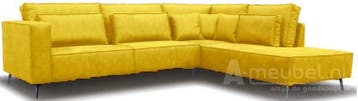 Hoekbank Groede - hoekbanken - Geel, Nieuw, 150 cm of meer, Leer, 250 tot 300 cm