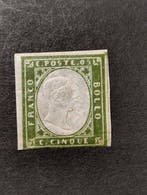 Italiaanse oude staten - Sardinië 1859 - 5c olijfgroen., Gestempeld