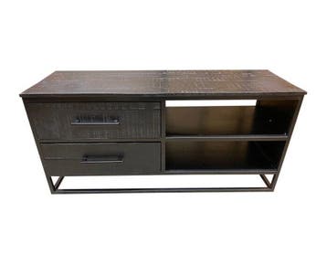 TV-meubel Grace Black 118 cm breed, Ophalen of Verzenden, Nieuw