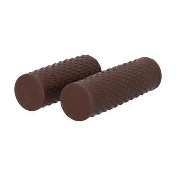 Dresco Handvatten Soft Grip 119/92mm Zwart, Fietsen en Brommers, Fietsonderdelen, Verzenden, Nieuw
