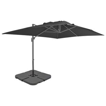 vidaXL Parasol met draagbare voet antracietkleurig, Verzenden, Nieuw