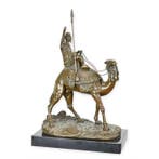 sculptuur, Beautiful Bronze Sculpture of a Dromedary and