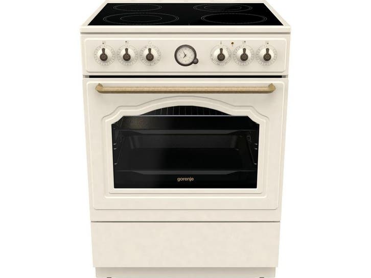 GORENJE GECS6B70CL - Vrijstaand Fornuis - Retro Design - 60, Witgoed en Apparatuur, Kookplaten, Zo goed als nieuw, Verzenden