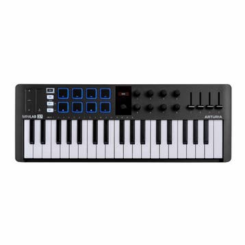 Arturia MiniLab 37 Black mk3 37-toetsen MIDI Controller, Ophalen of Verzenden, Nieuw