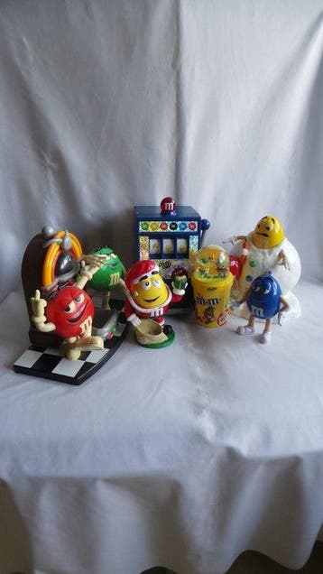 Mars - Speelgoed Lot 6 Distributeurs Bonbons - M et Ms -