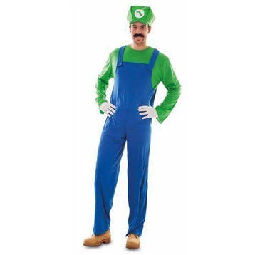 Luigi kostuum, Verzenden, Nieuw, Feestartikel
