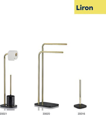 Kela Badkamer Liron Toiletrolhouder - Metaal - Goud, Ophalen of Verzenden, Nieuw
