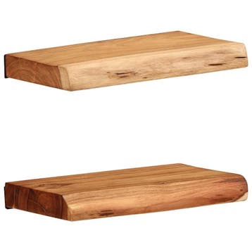 Zwevende boekenplank 30cm - Hout | Tweedekansje | OP=OP, Huis en Inrichting, Woonaccessoires | Wandplanken en Boekenplanken, Ophalen of Verzenden