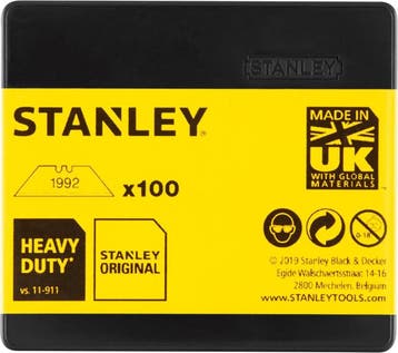 100 Stanley reservemesjes 1992 zonder gaten, Verzenden, Nieuw