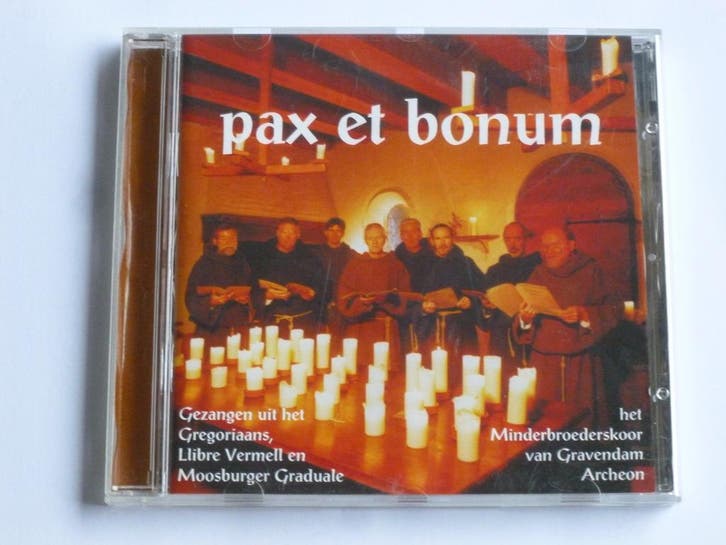 Pax et Bonum - Het Minderbroederskoor van Gravendam, Cd's en Dvd's, Cd's | Religie en Gospel, Zo goed als nieuw, Ophalen of Verzenden