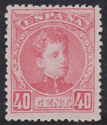 Spanje 1901/1905 - Alfonso XII. Cadetentype. 40 céntimos,, Gestempeld