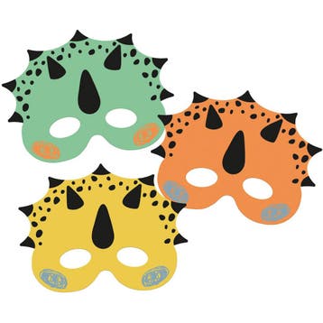Maskers Dino Roars (6st), Ophalen of Verzenden, Nieuw