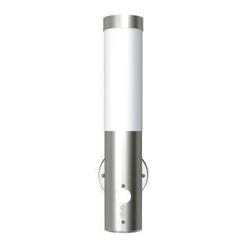 vidaXL Buitenwandlamp met bewegingsdetector roestvrij staal, Verzenden, Nieuw, Rvs, Wandlamp