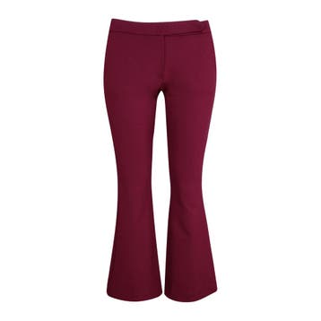 Verysimple • flared pantalon in bordeaux • 34 (IT40), Kleding | Dames, Broeken en Pantalons, Verzenden, Verysimple, Nieuw, Maat 34 (XS) of kleiner