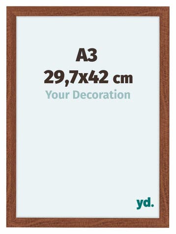 Fotolijst A3 - 29,7x42 cm - Walnoot - MDF - Como, Verzenden, Nieuw