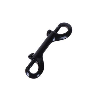 Dubbele Musketon haak - 96mm - Zwart, Ophalen of Verzenden, Nieuw, 50 tot 100 mm, Overige typen