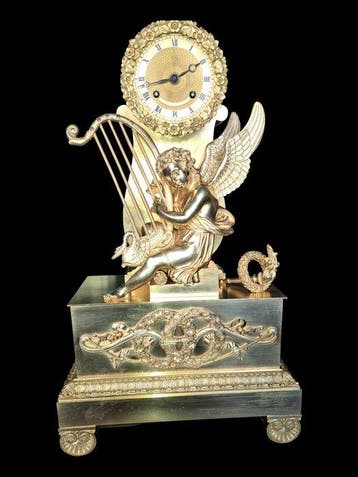 Pendule - Guyerdet (ainé) Charles X Brons - 1800-1850