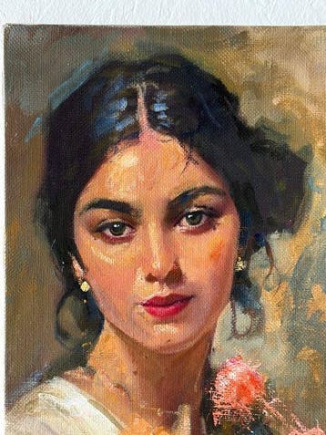 Antonio Soriano (1952) - Donna Margherita, Antiek en Kunst, Kunst | Schilderijen | Klassiek