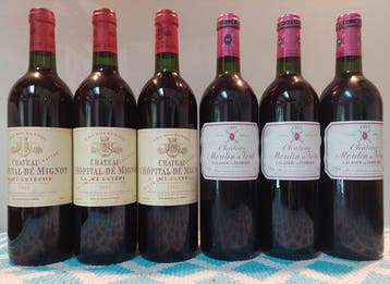 2002 Château LHôpital de Mignot & 1997 Château Moulin à, Nieuw