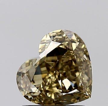 1 pcs Diamant (Natuurlijk gekleurd) - 1.51 ct - Hart - Fancy, Nieuw