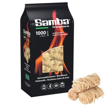 Samba aanmaakwokkels en aanmaakkrullen 1 kilo (80 stuks)..., Ophalen of Verzenden, Nieuw