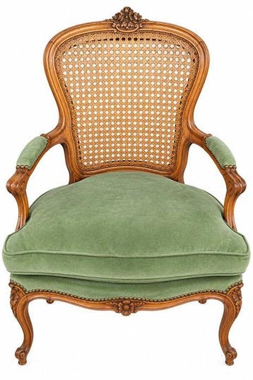 Fauteuil - Hout, Fluweel