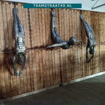 Metalen beelden | levensgroot beeld | sculpturen | uniek, Ophalen of Verzenden, Nieuw, Metaal, Mensenbeeld