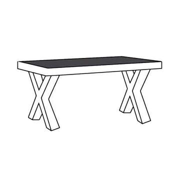 Eettafel-XM Bloemendaal - eettafel, Huis en Inrichting, Tafels | Eettafels, Nieuw, Overige vormen, Overige materialen