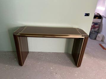 Alain Delon - Wandtafel - Hout, Glas - Console van Alain