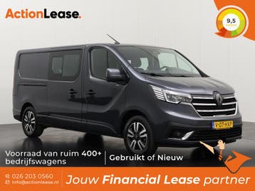 Renault Trafic Dubbel cabine L2 H1 2024 Diesel Automaat, Auto's, Renault, Automaat, Zwart, Zwart, Diesel