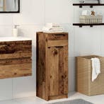 vidaXL Badkamer Kast met lade Oud hout 32 x 34 x 90 cm, Huis en Inrichting, Kasten | Overige, Verzenden, Nieuw