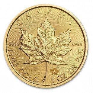 Canada. 50 Dollars 1 oz $50 CAD Canadian Gold Maple Leaf