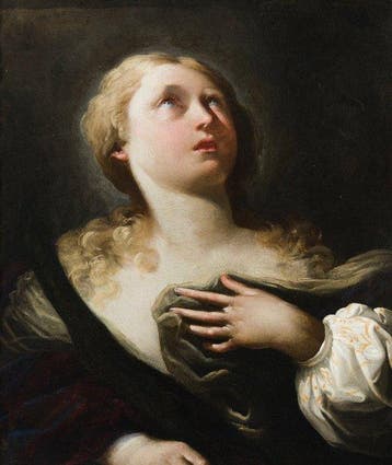Andrea Lanzani (1641-1712), attribuito a - Santa in estasi