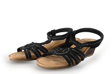 Bridge Footwear Sandalen in maat 39 Zwart, Bridge Footwear, Verzenden, Zwart, Sandalen of Muiltjes