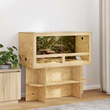 vidaXL Terrarium Bruin 100 x 50 x 50 cm OSB, Verzenden, Nieuw