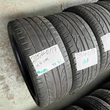 2 x Hankook Ventus V12 Evo 215-40-17 Zomerbanden 3,5mm, 17 inch, Ophalen of Verzenden, Band(en), Personenwagen