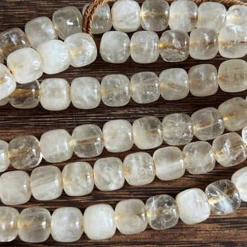 Nepalees oude witte kristallen halsketting - Nepal -