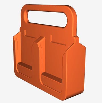 Makita Accuhouder & Transport Carrier | 3D Geprint | Zwart, Doe-het-zelf en Verbouw, Gereedschap | Machine-onderdelen en Toebehoren