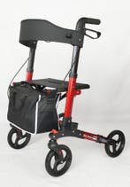 Rollator Plaza Lite Dubbel Opvouwbaar Red (Nieuw), Diversen, Ophalen of Verzenden, Opvouwbaar, Nieuw