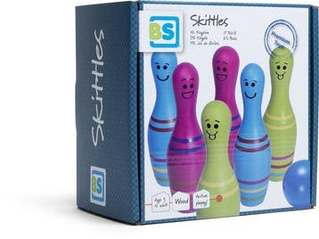 BS Toys Skittles Bowling Kegelspel Rood & Wit, Nieuw