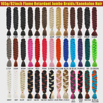 82 Inch Kanekalon Jumbo Braiding Hair - 165g Pre-Stretched S, Verzenden, Nieuw