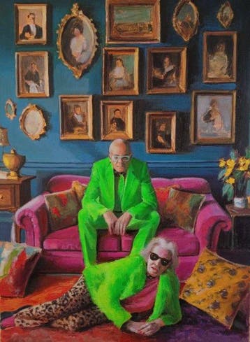 Manu Reina - Pareja kitsch I., Antiek en Kunst