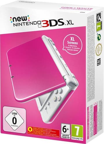New Nintendo 3DS XL Roze/Wit in Doos (Nette Staat), Spelcomputers en Games, Ophalen of Verzenden, Zo goed als nieuw