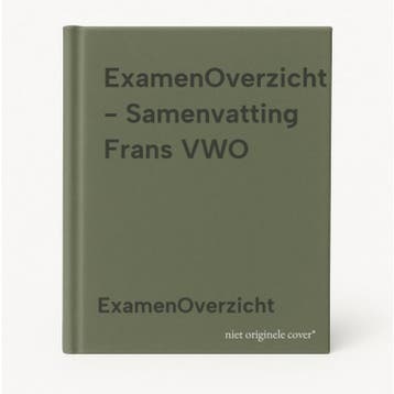 ExamenOverzicht - Samenvatting Frans VWO - ExamenOverzicht, Boeken, Verzenden, Gelezen, ExamenOverzicht