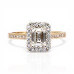 Ring - 18 karaat Geel goud - 1.31ct. tw. Diamant, Nieuw