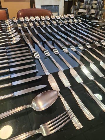 Krupp - Gio Ponti - Bestekset voor 12 personen (107) -, Antiek en Kunst