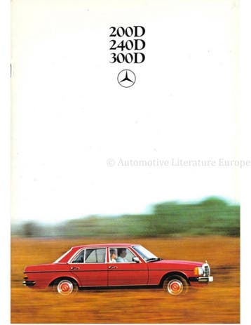 1980 MERCEDES BENZ E KLASSE DIESEL BROCHURE DUITS, Nieuw, Author